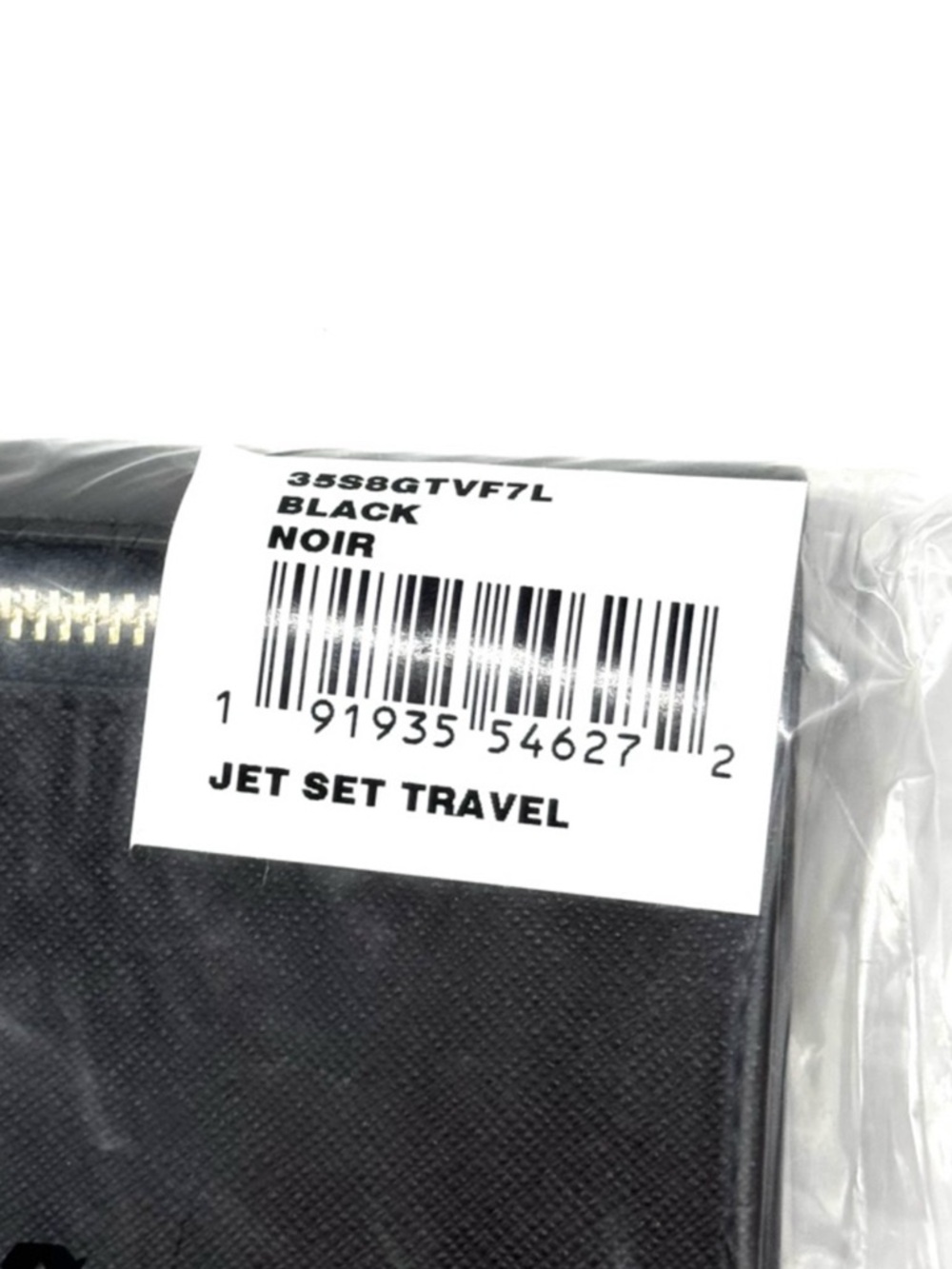 Michael Kors Large Trifold Wallet Black/Gold - Picture 7 of 7